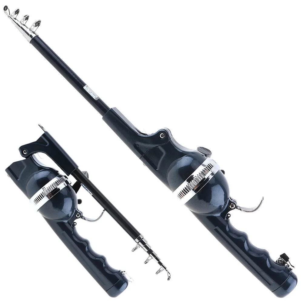 TravelMaster Mini Fishing Combo: Portable Telescopic Rod with Reel Line 🎣