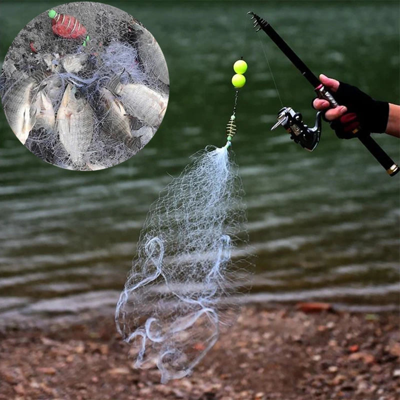 Multi-Size Fishing Net Trap with Luminous Beads โ Durable, Versatile, and Perfect for Night Fishing