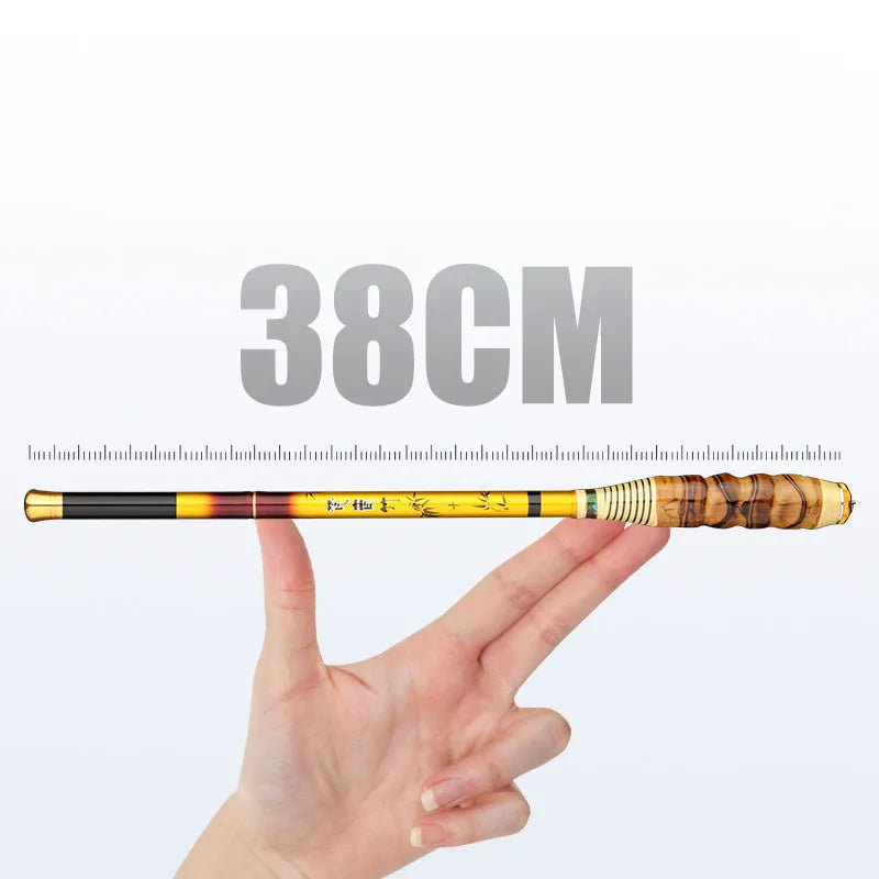 🎣 4.5m-5.4m High Carbon Stream Rod – Compact, Powerful & Lightweight Fishing Pole