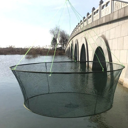 🎣 Foldable Drop Net For Catching Shrimp, Crab, And Fish