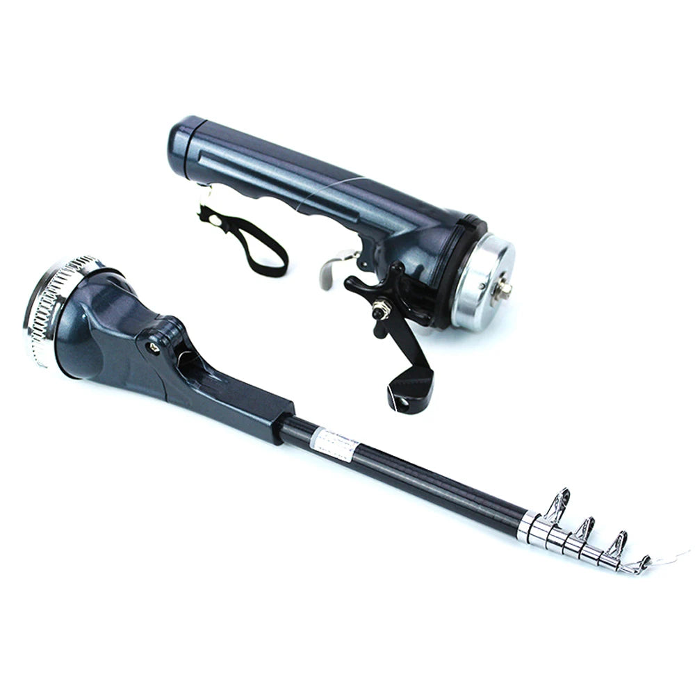 TravelMaster Mini Fishing Combo: Portable Telescopic Rod with Reel Line 🎣