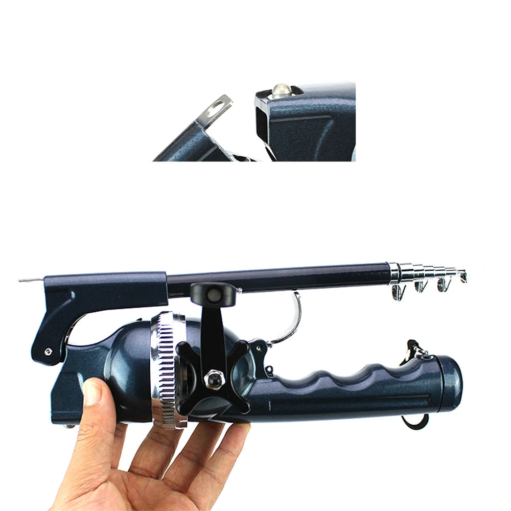 TravelMaster Mini Fishing Combo: Portable Telescopic Rod with Reel Line 🎣