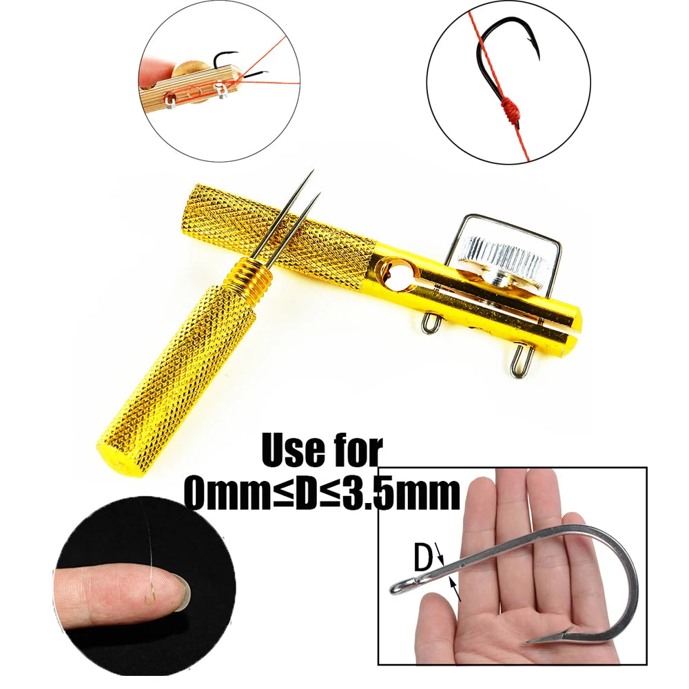 Ultimate Full Metal Fishing Hook Knotting Tool