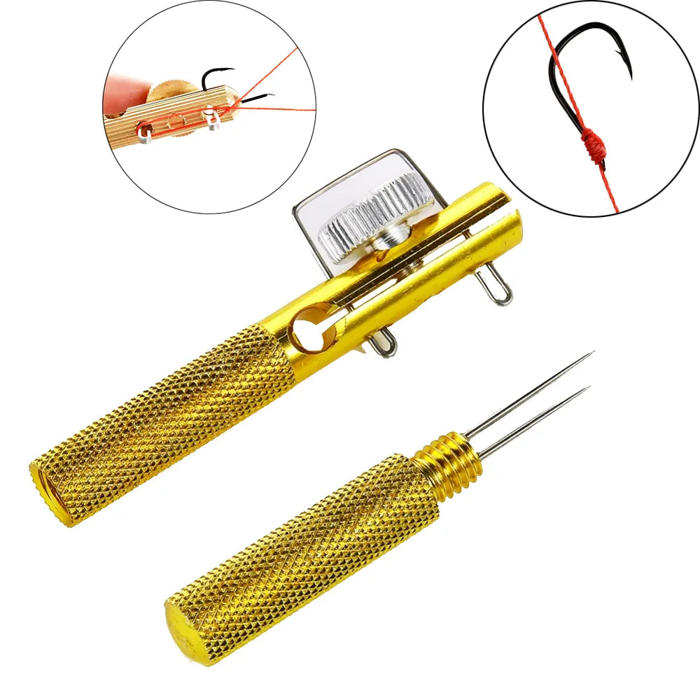 Ultimate Full Metal Fishing Hook Knotting Tool