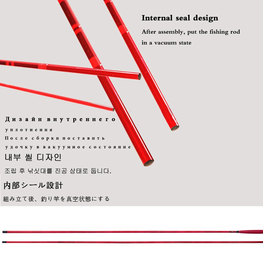 π£ Ultra-Light & Super Hard Taiwan Carp Fishing Rod β High Carbon, Fine 28/37 Tuning, 2.7m-6.3m