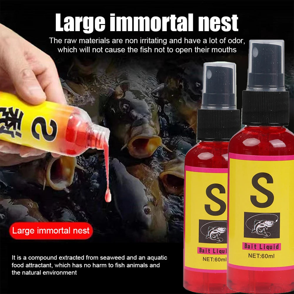 AquaScent Fish Attractant Spray - 60ml Liquid Bait Additive for Carp Fishing 🐟