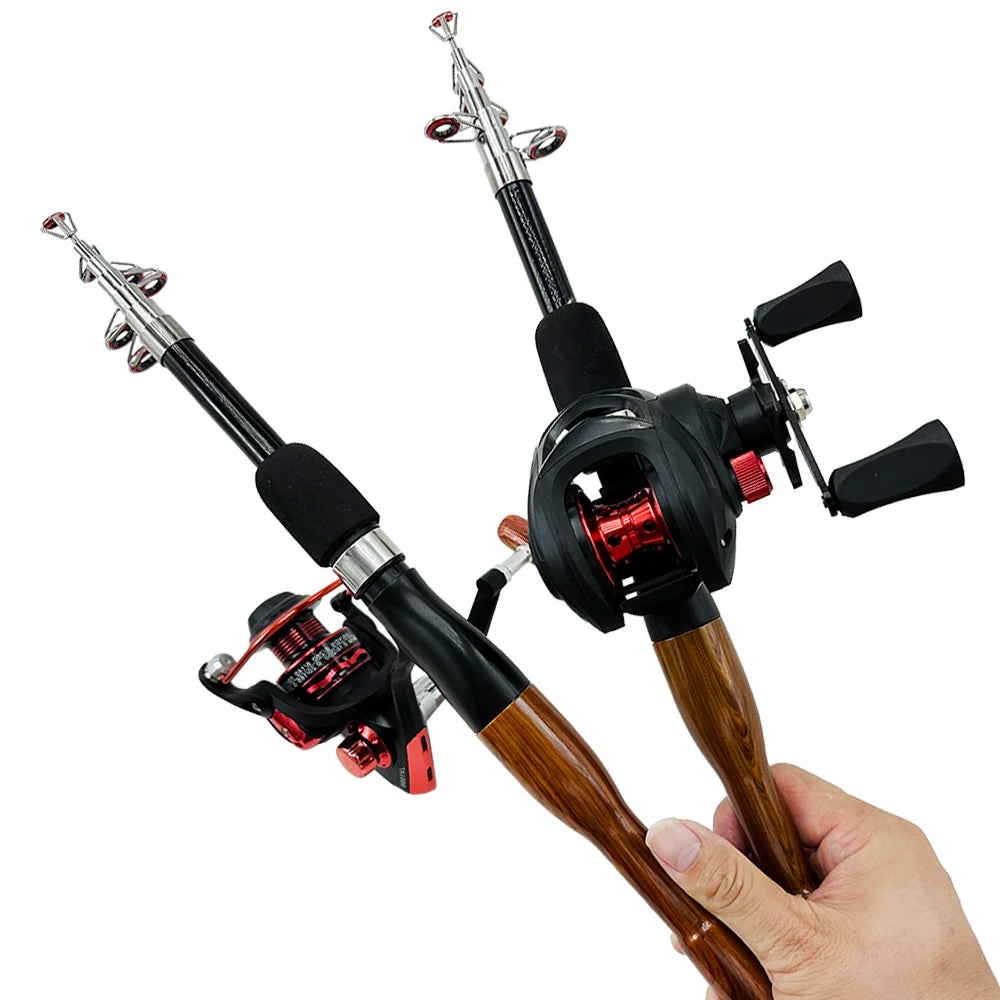 Combo 1.8M Mini Telescopic Lure Fishing Rod