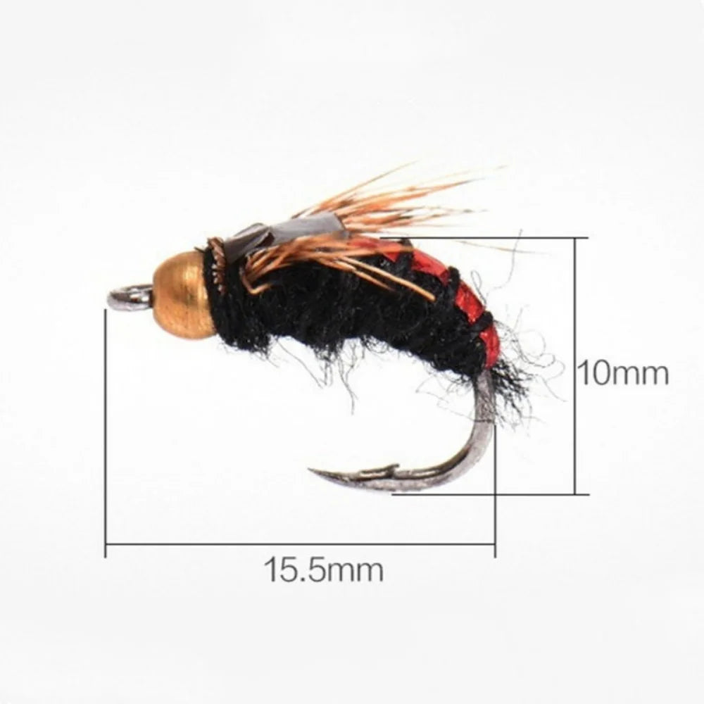 π Ultimate Brass Bead Head Nymph Fly Fishing Lures - Fast Sinking Trout Bait (5/10pcs) π£