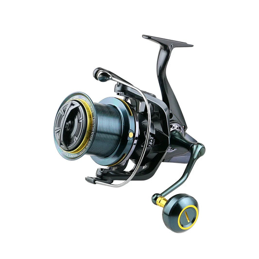 9000-14000 Series Ultralight Long Casting Spinning Reel – 18+1BB | 20KG Drag | Anti-Corrosion | Aluminum Alloy Spool