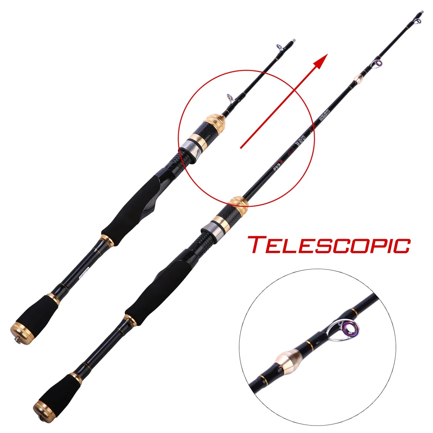 š£ AdventureSeeker⢠Raft Master Fishing Rod ā 2 Sections Carbon Fiber Soft Boat Rod