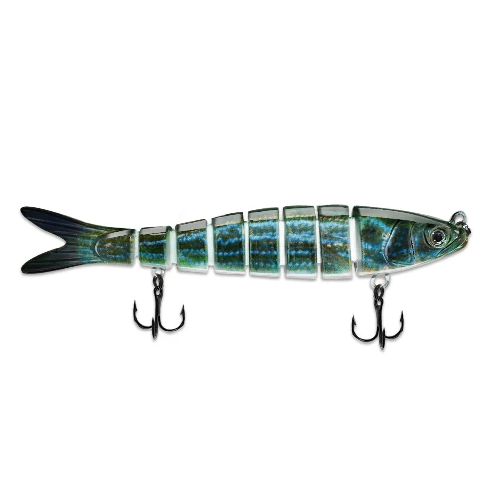 6 Pcs/Pack 5.51in/14cm 27g Fishing Lure 8 Segment Multi Jointed Swimbait Crank Bait Slow Sinking Bionic Artificial Bait