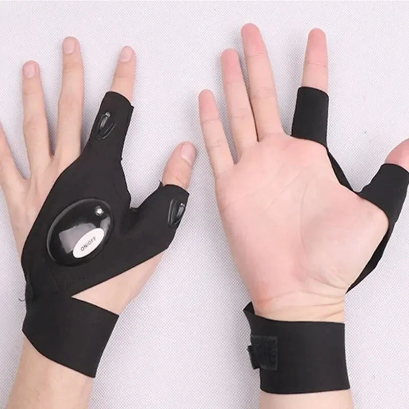 LED Fingerless Gloves - Illuminate Your Outdoor Adventures ๐