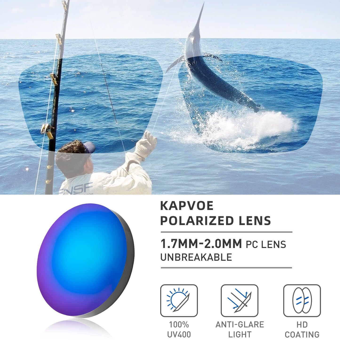 KAPVOE Streamline Polarized Glasses - Your Fishing Advantage