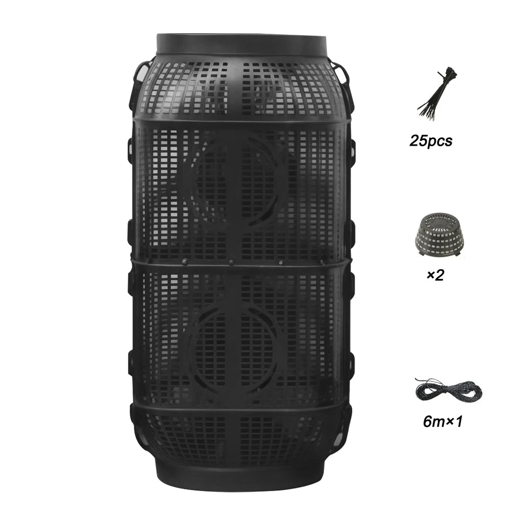 🔥Escape-Proof High-Capacity Fishing Cage – Durable, Lightweight, and Perfect for Outdoor Fishing & Hunting!🎣🦐