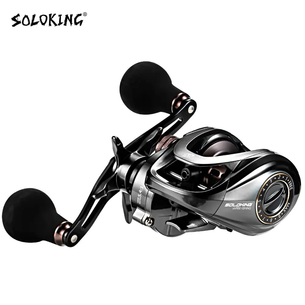 HIAW200 Baitcasting Reel – 9.5KG Max Drag, 12 Bearings, Adjustable Magnetic Brake, High-Precision Gear System