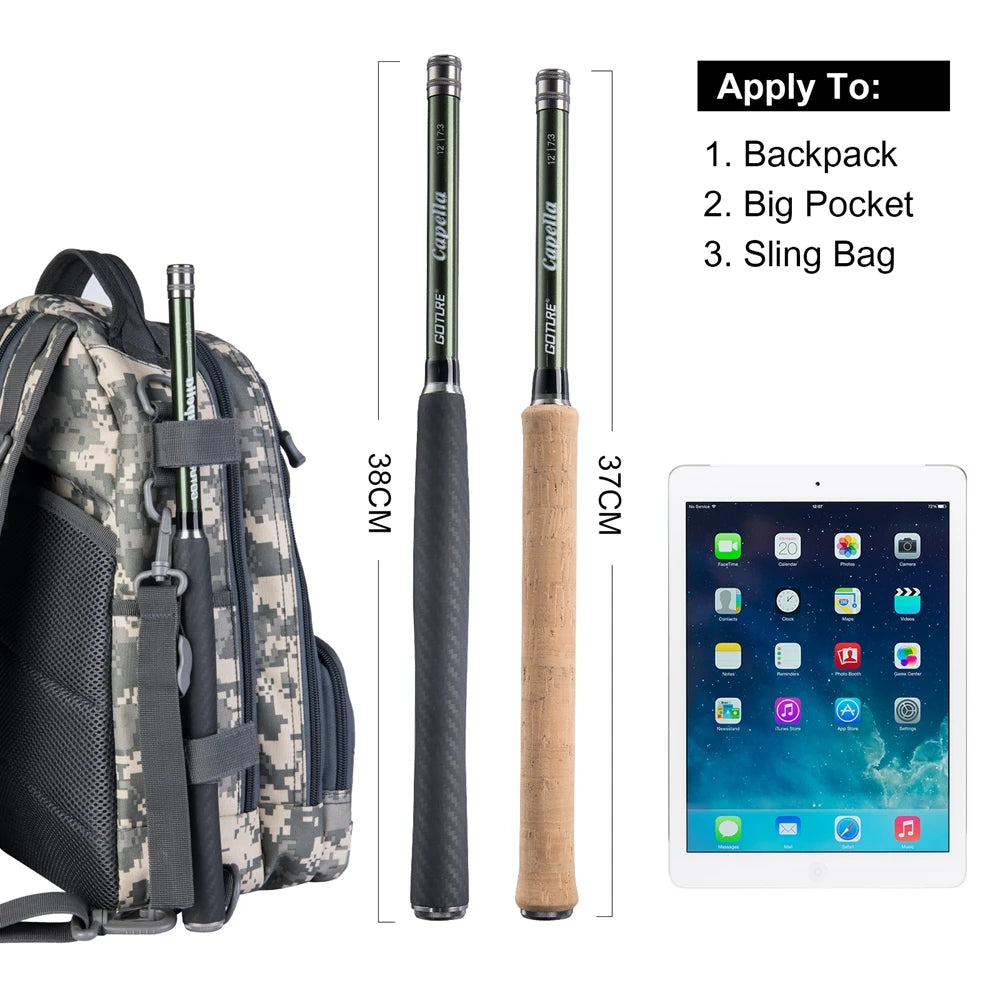 Goture Tenkara Fly Fishing Rod Combo - 3.6m Ultralight Carbon Fiber Set π£