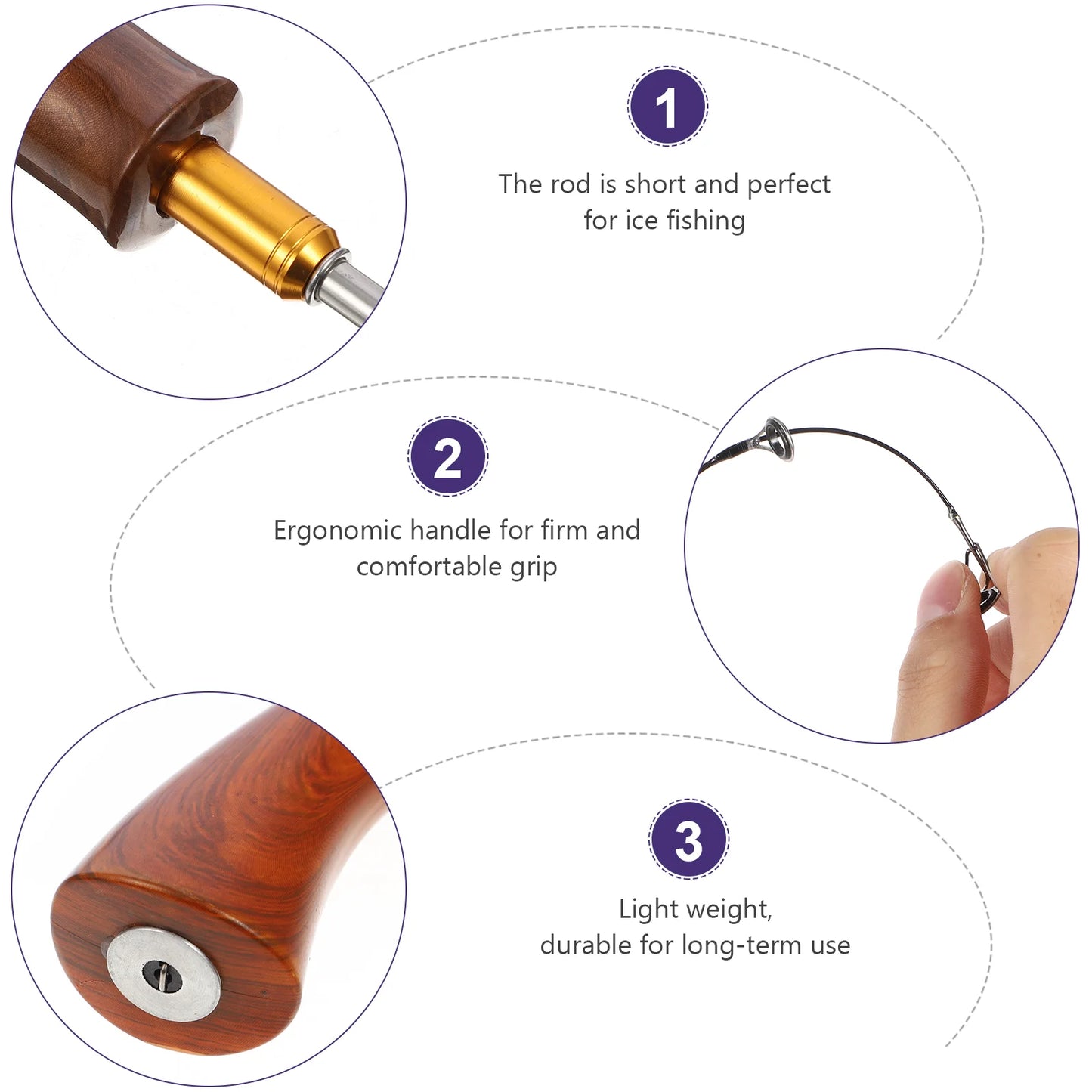 π£ Portable Winter Ice Fishing Rod β Durable, Lightweight, and Comfortable! πβοΈ