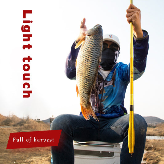 Fishing Rod Gold High Carbon Lightweight Ultra Hard 2.7M-6.3M