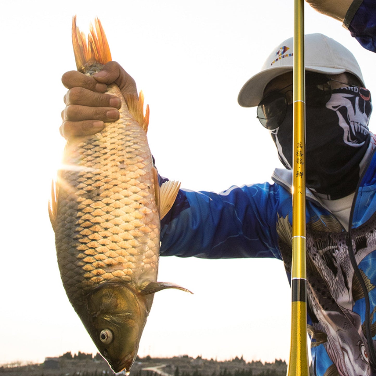 Fishing Rod Gold High Carbon Lightweight Ultra Hard 2.7M-6.3M