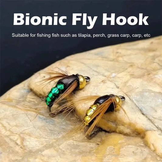 π Ultimate Brass Bead Head Nymph Fly Fishing Lures - Fast Sinking Trout Bait (5/10pcs) π£