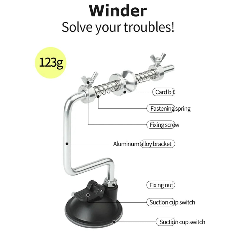 Portable Fishing Line Winder Spooler Machine – Efficient Reel Spooling System for Spinning & Baitcasting Reels