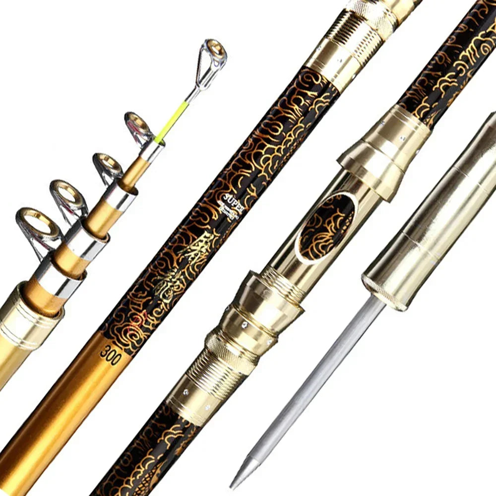 π£ Ultimate Hard Fishing Rod - GHOTDA New Version 2.1M-3.6M Telescopic Metal Rod π
