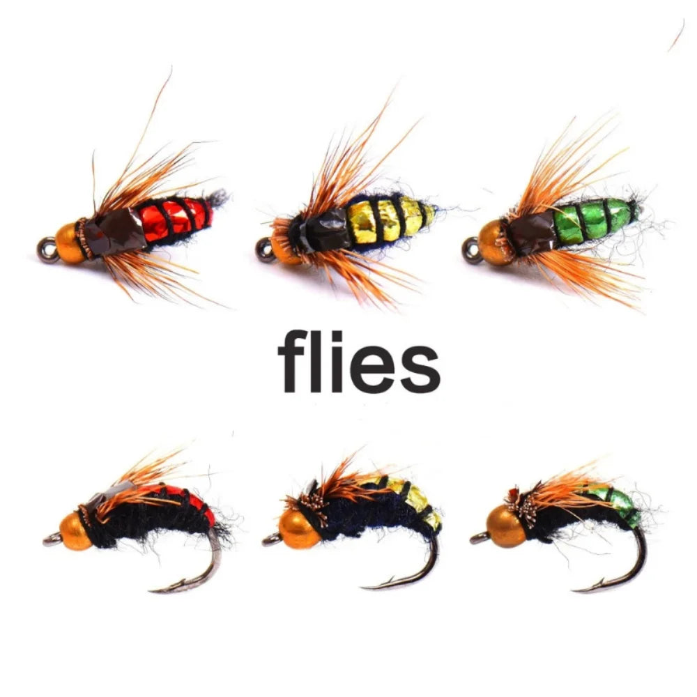 π Ultimate Brass Bead Head Nymph Fly Fishing Lures - Fast Sinking Trout Bait (5/10pcs) π£