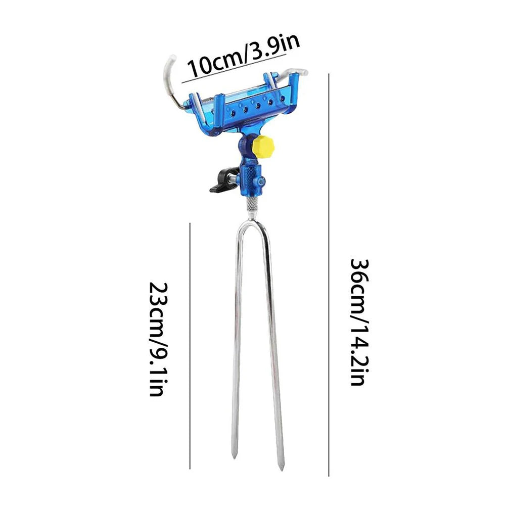 360° FlexiGrip Stainless Steel Fishing Rod Holder - Secure, Adjustable, and Reliable