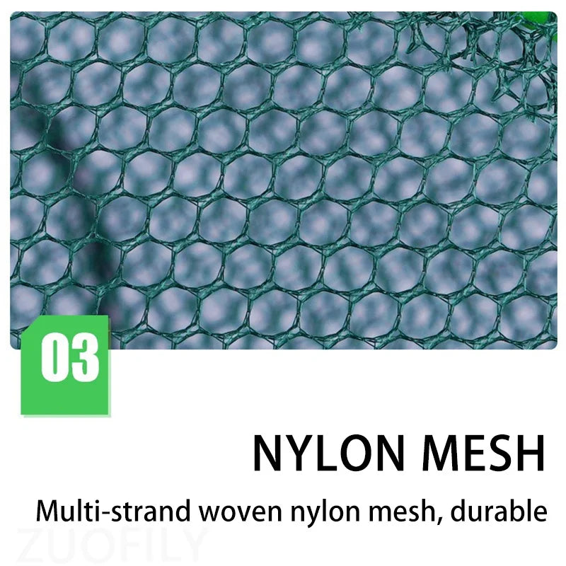 š¦ ProFold⢠Foldable Nylon Fishing Trap Net ā 6/8/10/12 Holes for Crayfish, Crab, Shrimp & More š£
