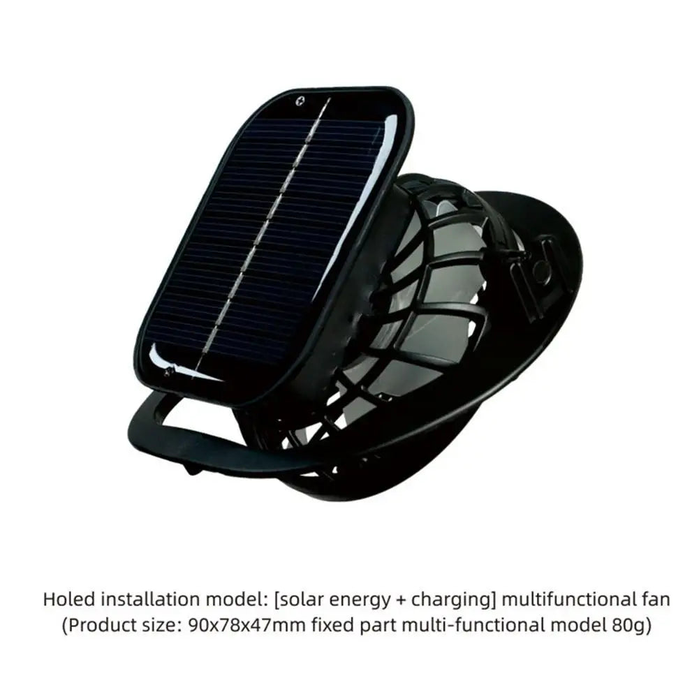 Solar-Powered Fan Hat for Outdoor Activities – Wide Brim Sun Protection with USB Charging & Solar Charging