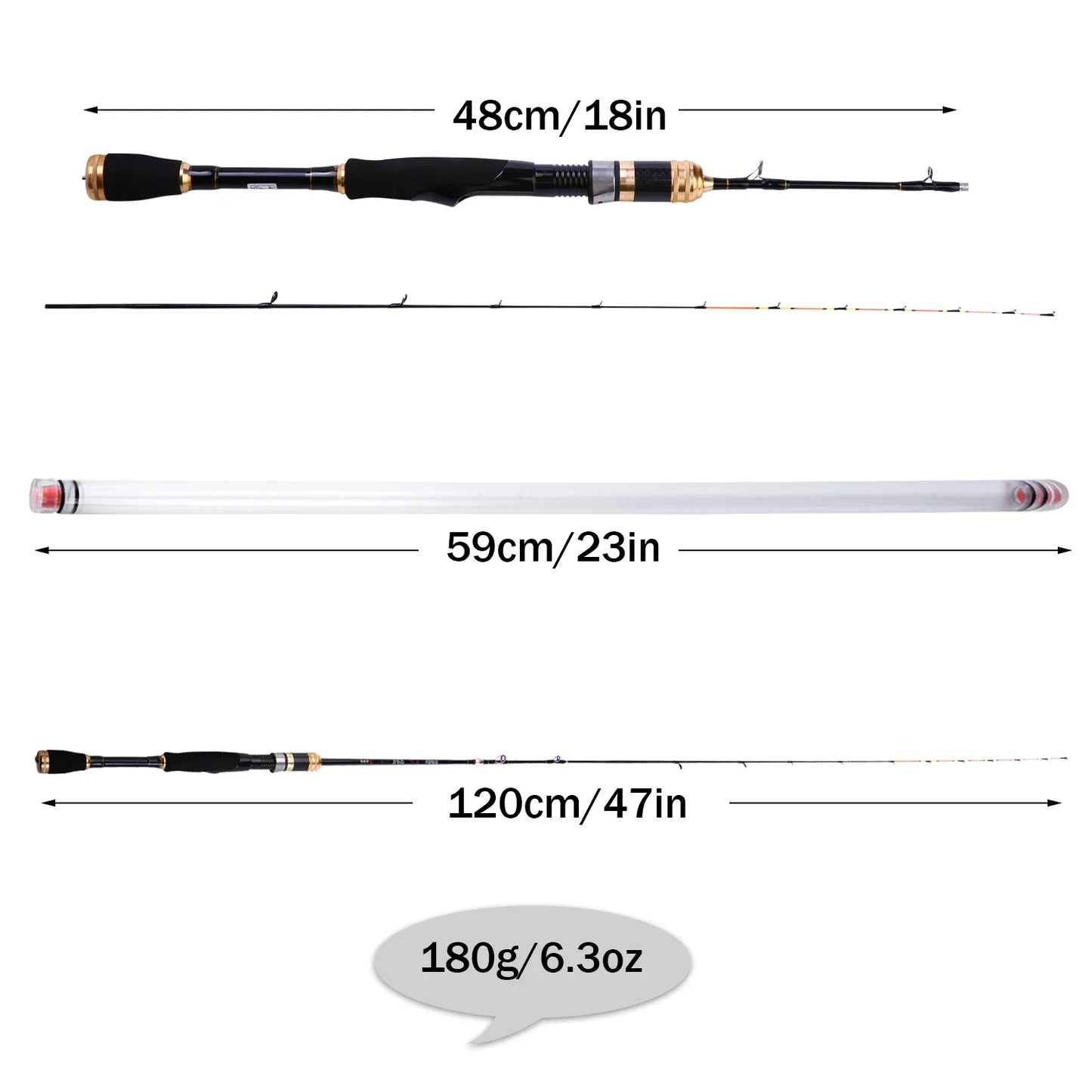 š£ AdventureSeeker⢠Raft Master Fishing Rod ā 2 Sections Carbon Fiber Soft Boat Rod