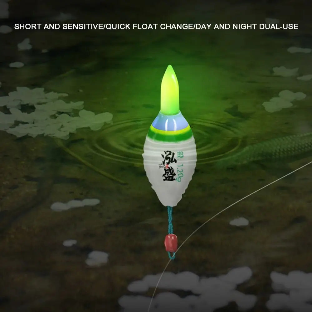 π£ Smart LED Rock Fishing Float - Ultra-Sensitive Green Light for Night Fishing, Crucian Carp, Ice Fishing, and Shallow Water! π