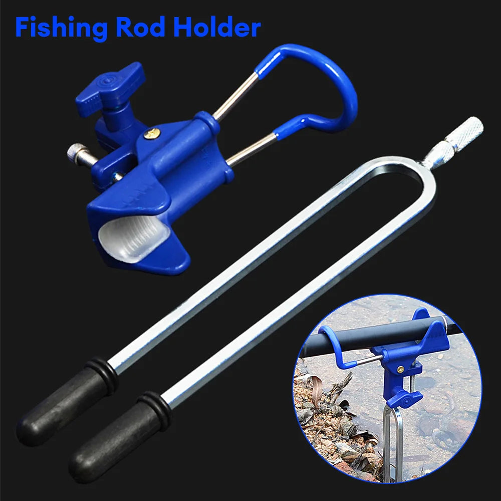 ๐ฃ Adjustable Stainless Steel Fishing Rod Holder 360 Degrees ๐