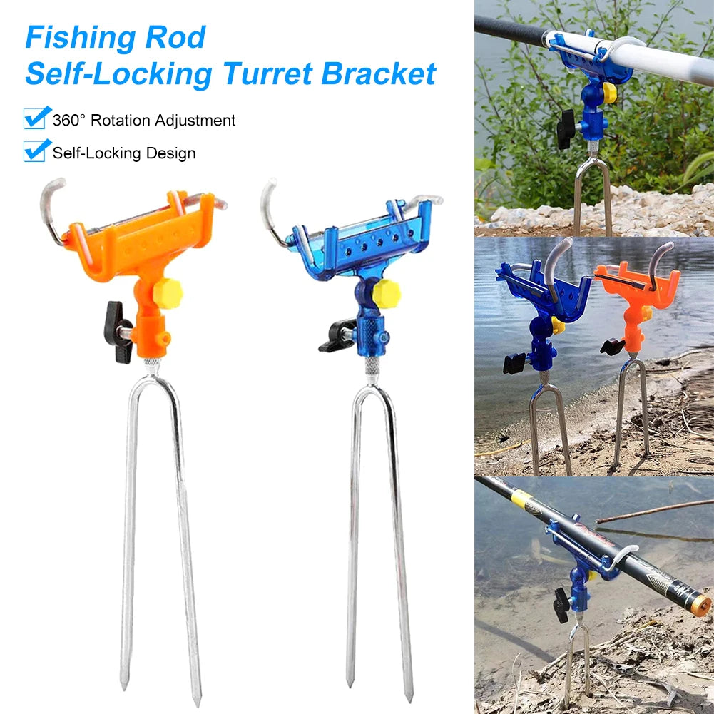360° FlexiGrip Stainless Steel Fishing Rod Holder - Secure, Adjustable, and Reliable