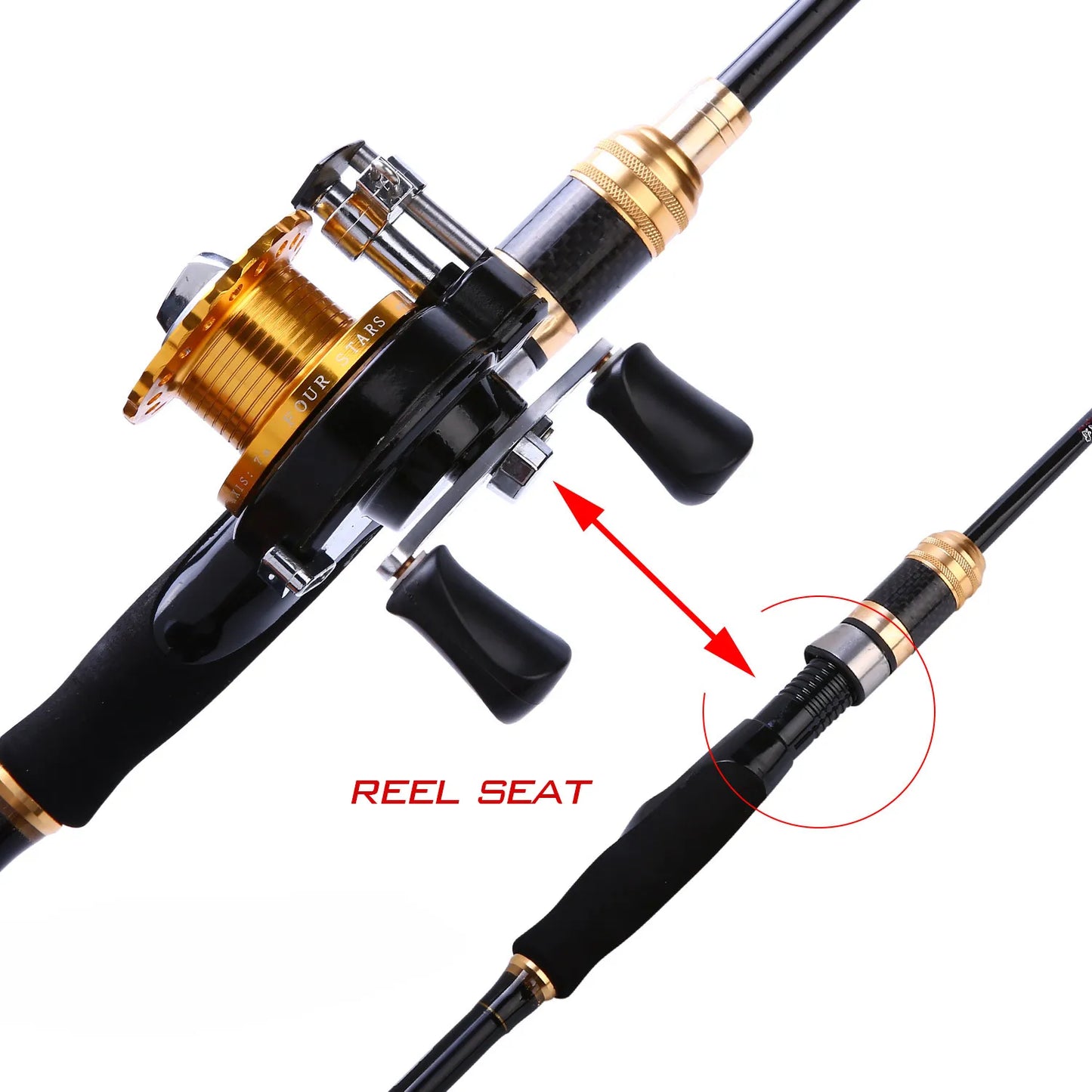 š£ AdventureSeeker⢠Raft Master Fishing Rod ā 2 Sections Carbon Fiber Soft Boat Rod