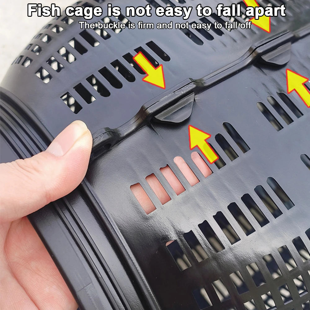 🔥Escape-Proof High-Capacity Fishing Cage – Durable, Lightweight, and Perfect for Outdoor Fishing & Hunting!🎣🦐