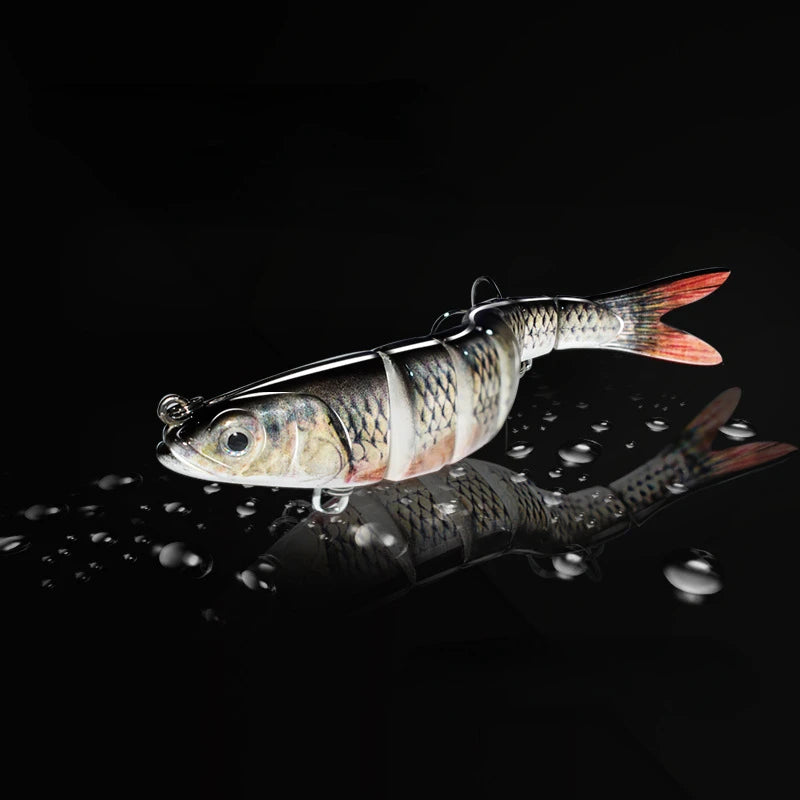 6 Pcs/Pack 5.51in/14cm 27g Fishing Lure 8 Segment Multi Jointed Swimbait Crank Bait Slow Sinking Bionic Artificial Bait