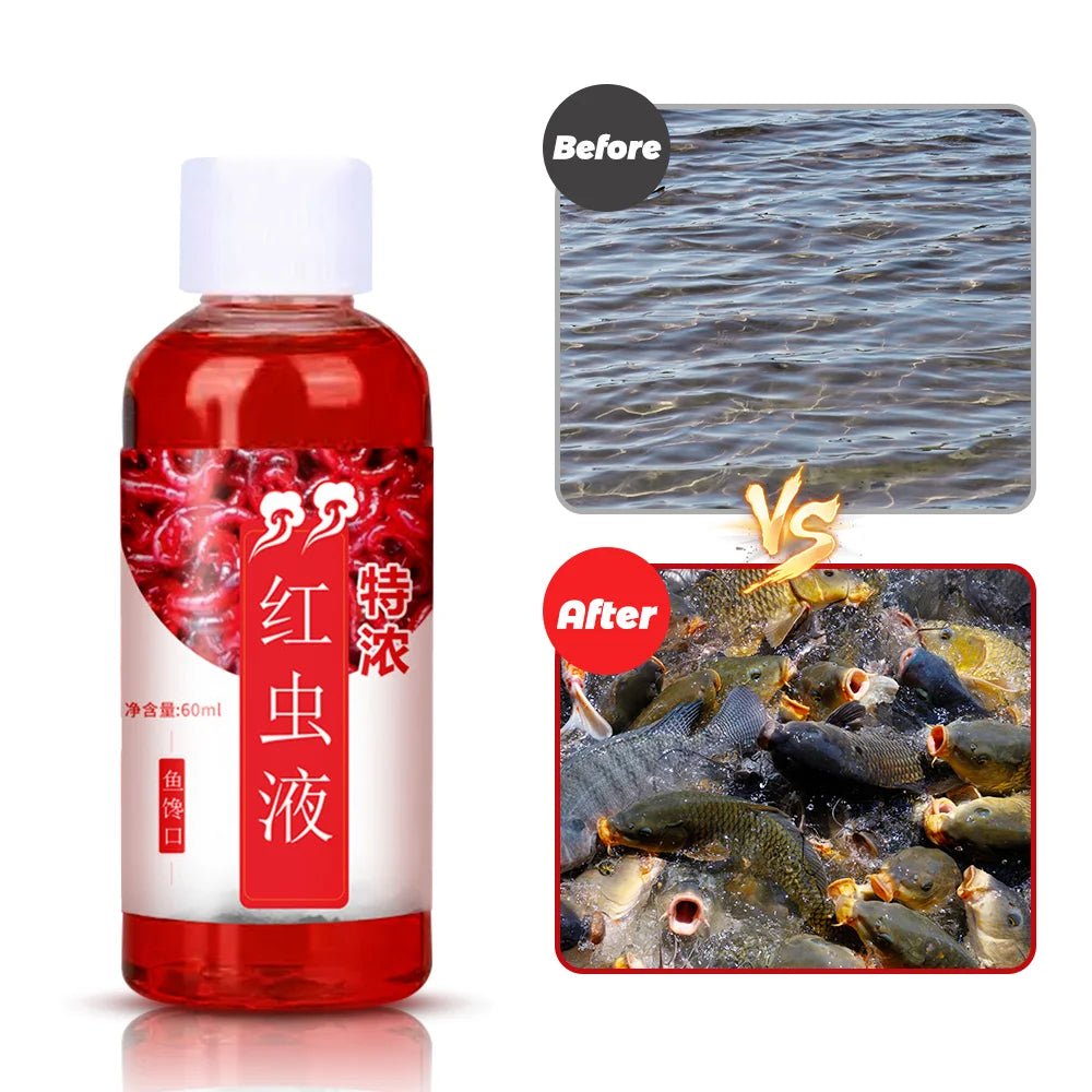 Red 40 Fishing Liquid Super Sensitive Carp Bait! - Fish Bait For Bass, Cod, Carp, Catfish Fishing