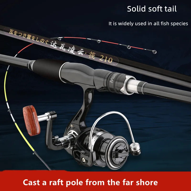 Ultimate Carbon Cast Raft Rod Set - Soft Tail Fishing Rod for Small Raft Adventures