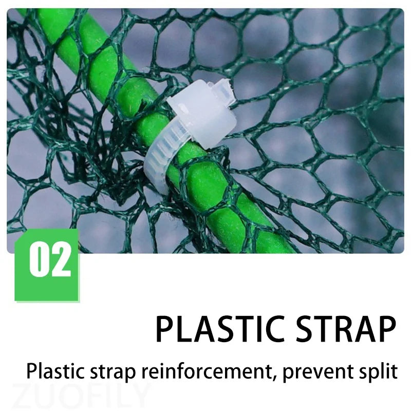š¦ ProFold⢠Foldable Nylon Fishing Trap Net ā 6/8/10/12 Holes for Crayfish, Crab, Shrimp & More š£