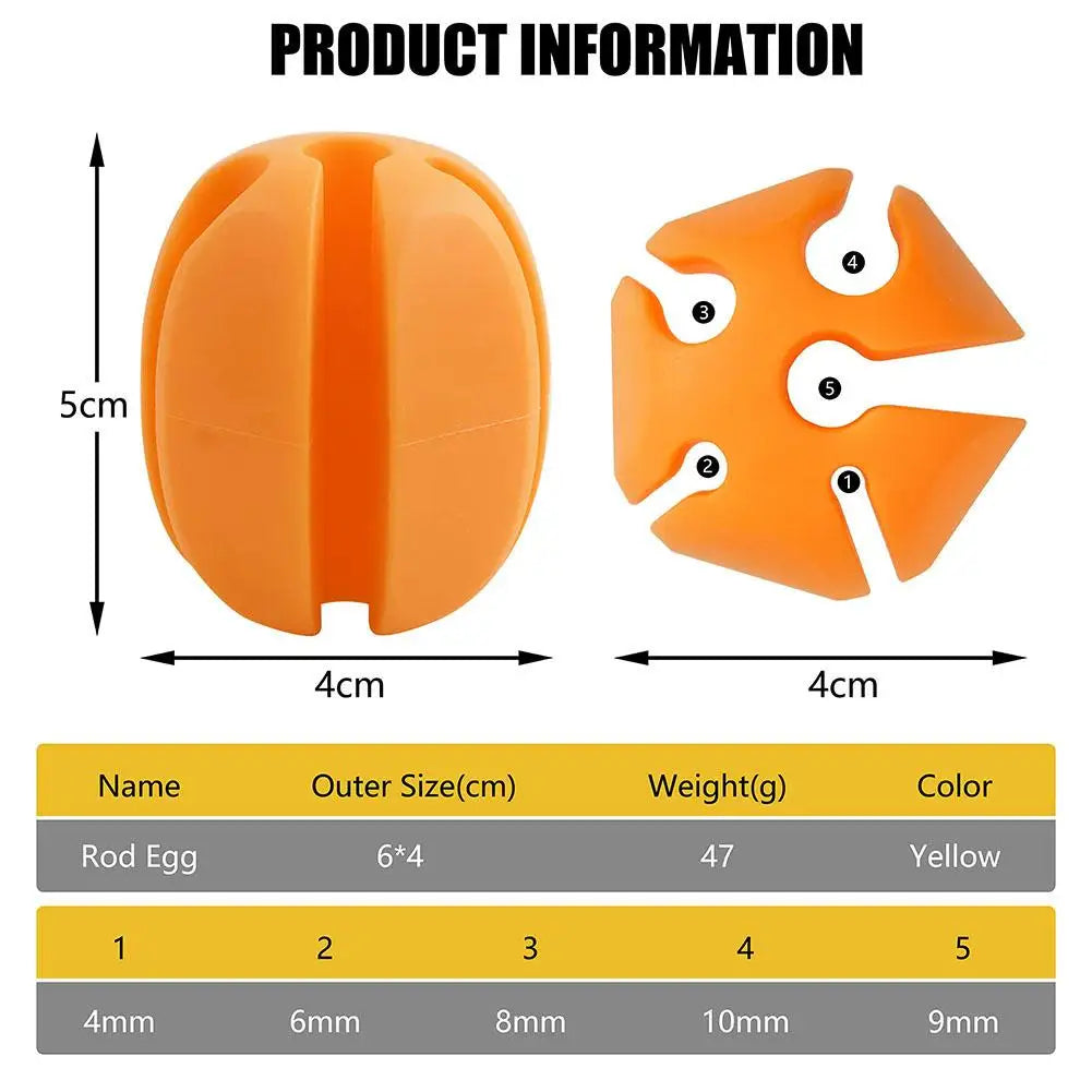 🎣 FlexiGrip Balls silicone fishing rod protectors - Set of 6 pieces