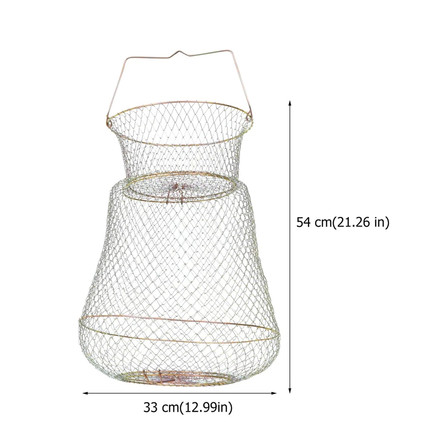 🦀🎣 Deluxe Crab Pot: Premium Folding Fishing Cage Net for Catching Eel, Lobster, Minnow, Shrimp & More