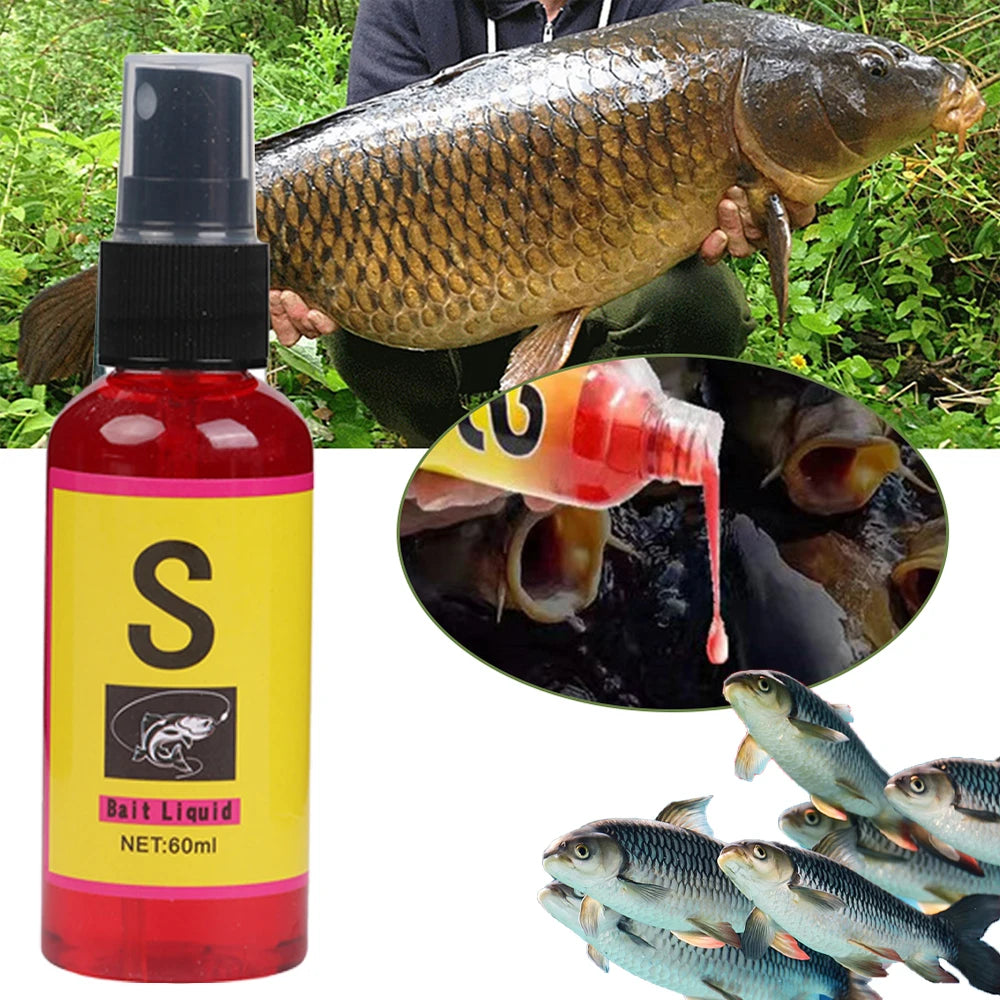 AquaScent Fish Attractant Spray - 60ml Liquid Bait Additive for Carp Fishing 🐟