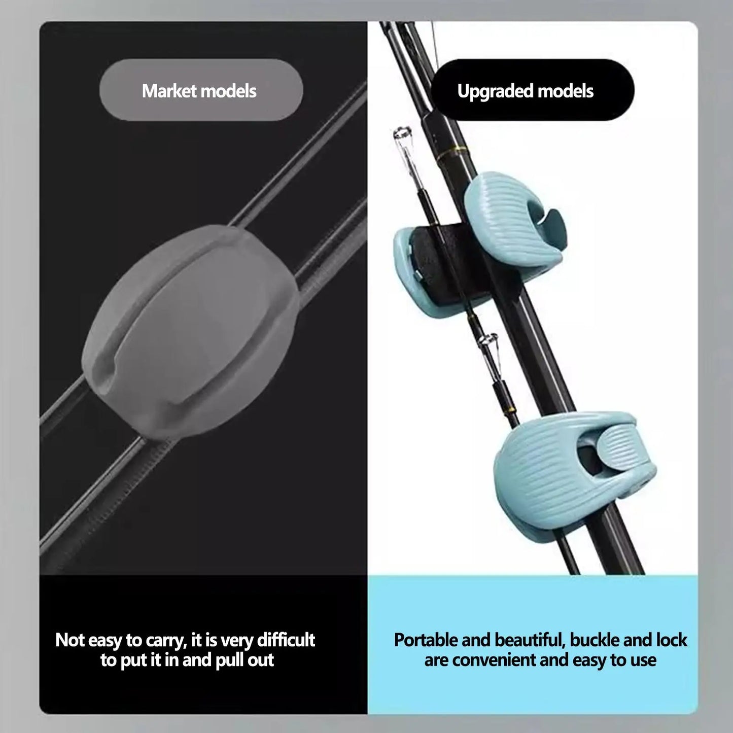 π£ Premium Fishing Rod Clips β Compact Rod Protector & Holder | Outdoor Fishing Gear Organizer