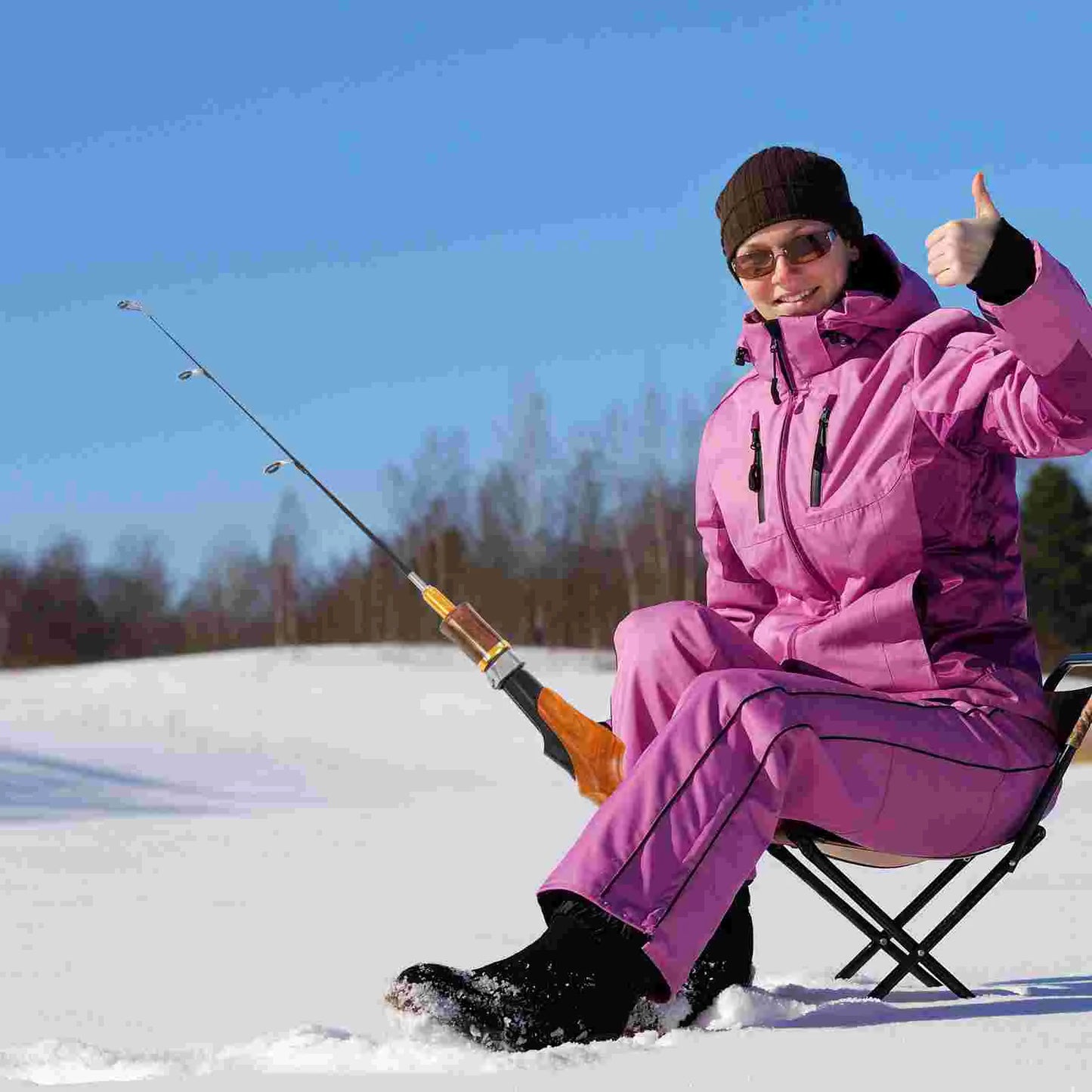 π£ Portable Winter Ice Fishing Rod β Durable, Lightweight, and Comfortable! πβοΈ