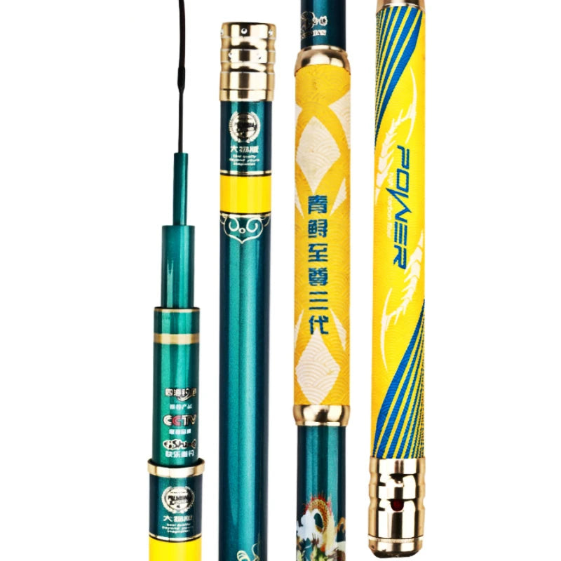 Green Sturgeon Supreme Fishing Rod The Generations 3 - 20H Superhard, 19 Tune High Quality Carbon