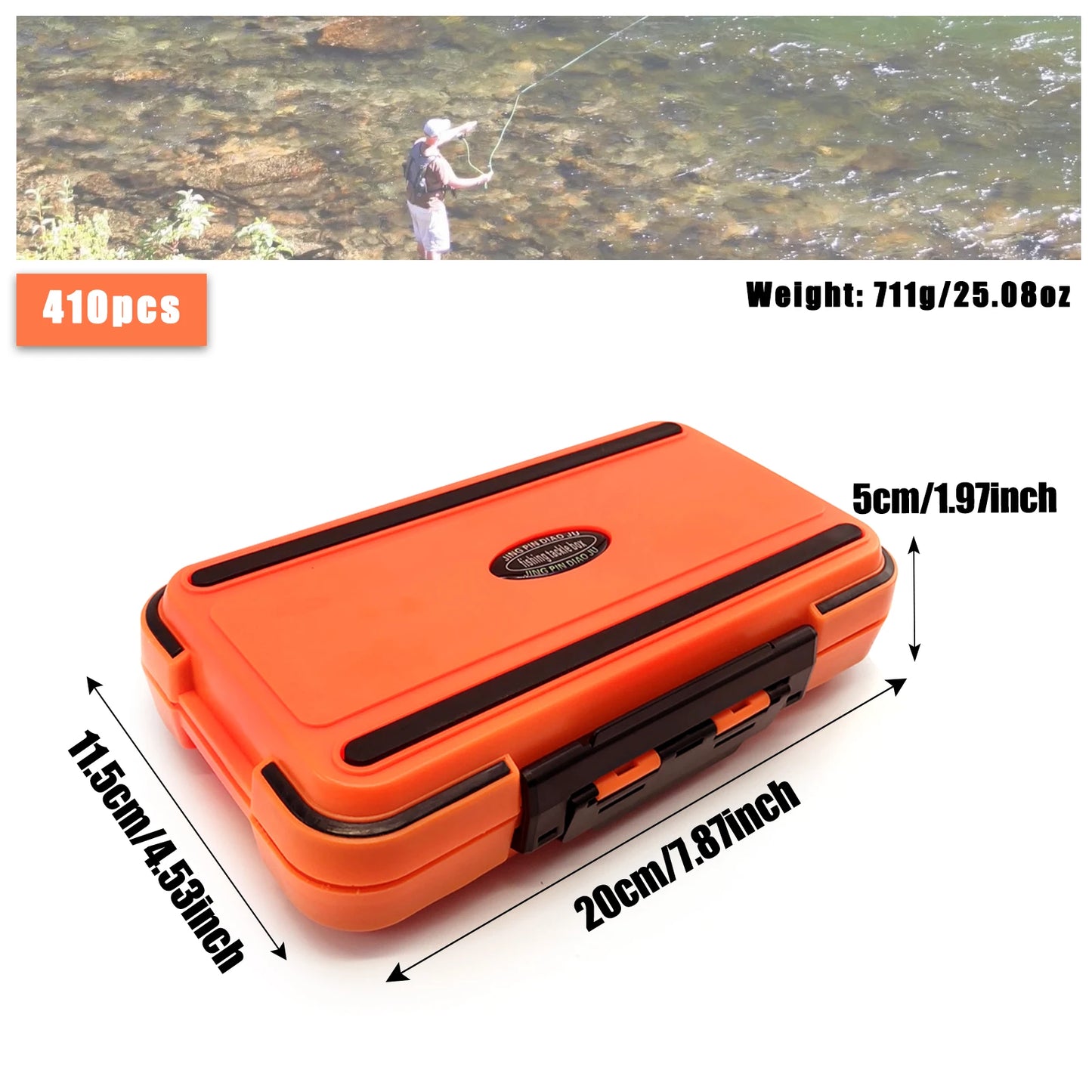 🎣 Premium 170–410PCS Professional Fishing Kit with Tackle Box – Hooks, Sinkers & Swivels for Bass, Trout & Saltwater Fishing