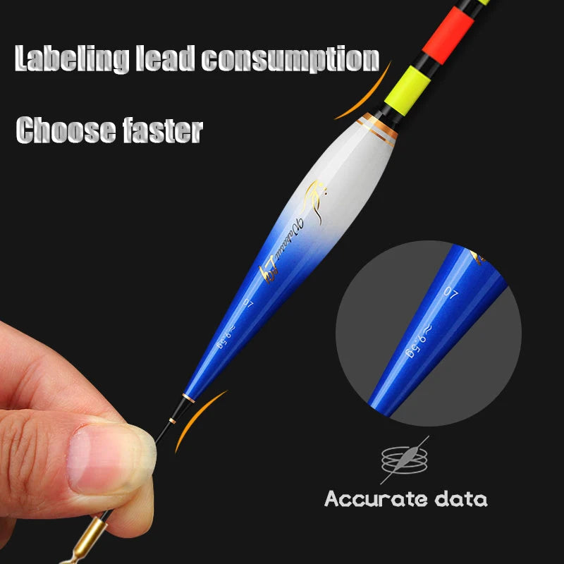 2PCS LED Electronic Rock Fishing Float - High Sensitivity, Long Distance Night Fishing