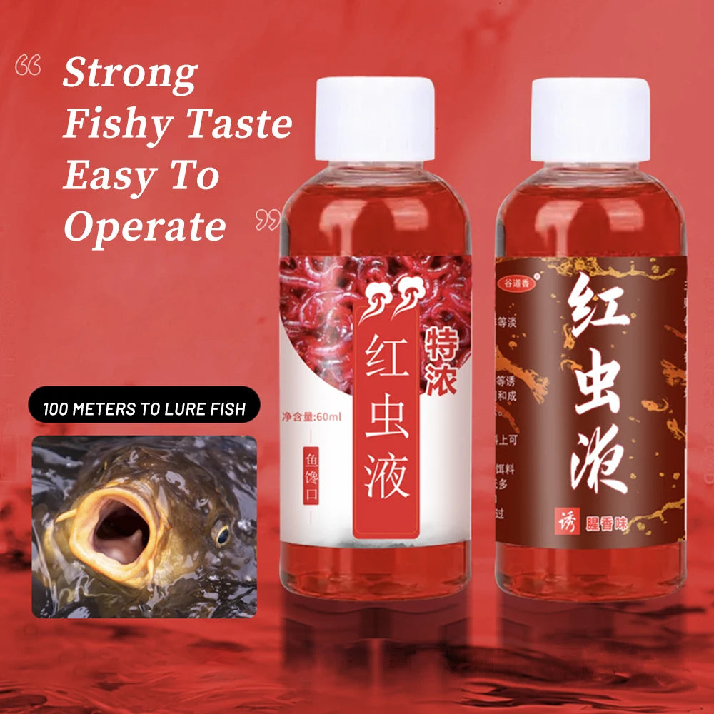 Red 40 Fishing Liquid Super Sensitive Carp Bait! - Fish Bait For Bass, Cod, Carp, Catfish Fishing