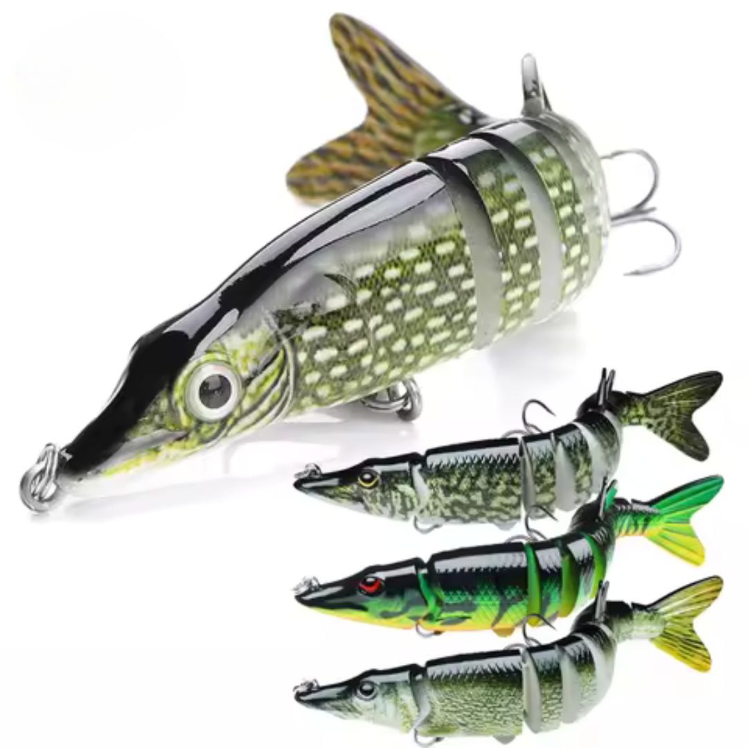 ANFS Fishing Lures for Bass Trout Multi Jointed Swimbaits Slow Sinking Bionic Swimming Lures Bass Freshwater Saltwater Bass